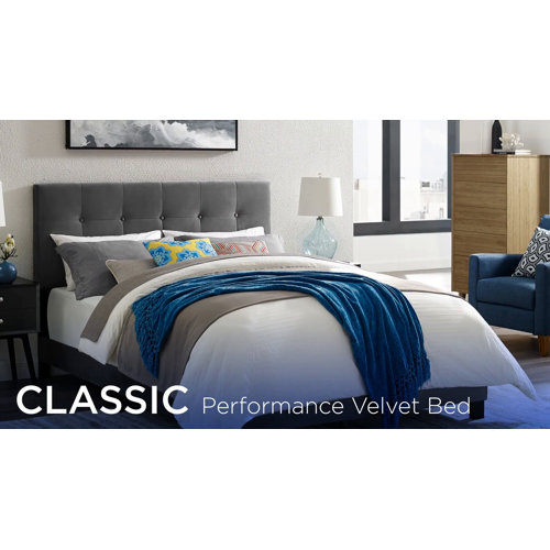 Mei tufted upholstered standard bed discount